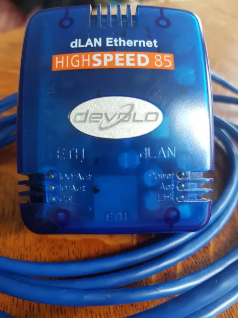 Devolo dLAN Ethenet Highspeed 85 (HomePlug) up to 85Mbps with cable