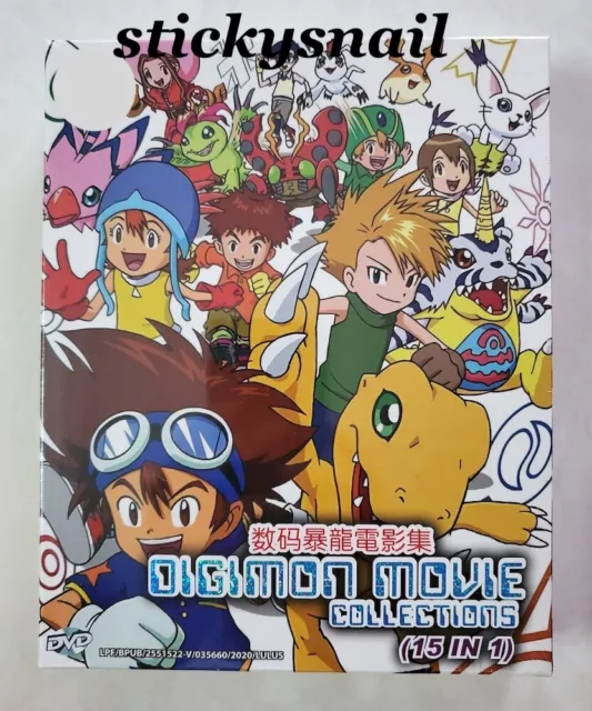 English dubbed of Digimon Adventure 01+02 (1-104End) Anime DVD Eng sub  Region 0