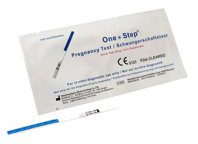 30 x OneStep Schwangerschaftstest Empfindlichkeit 10 miU/ml 3