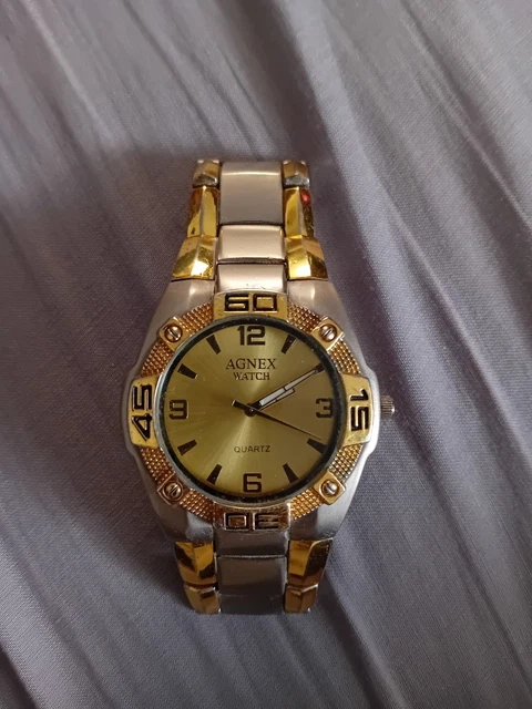 Montre Mécanique Homme Laica Vintage Années 70 - Réf. ANM1045, Boîtier Plaqué Or, Cadran Argenté