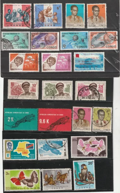 Congo Dem. Rep. Lot 3 - Postage: (Details below) 2023 Scott Catalog Value $16.40 2