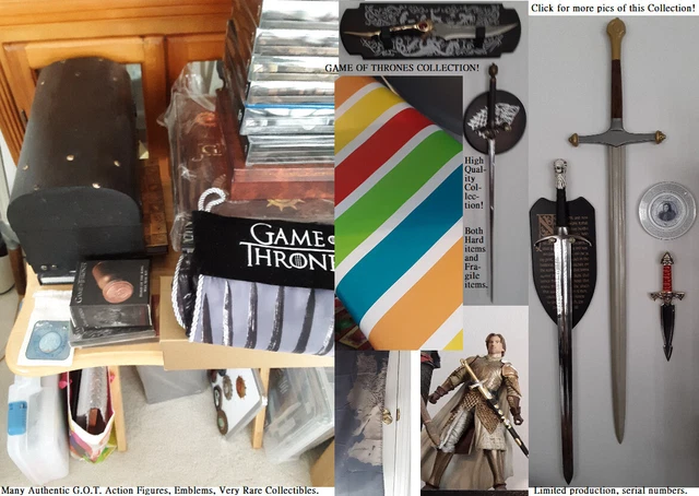 Game Of Thrones Big Collection Real Swords Action Figures Treasure Chest Bonuses