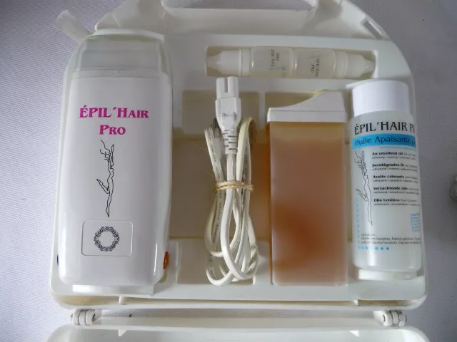 EPILATEUR a cire avec  cartouche pleine  EPIL'HAIR PRO dans coffret