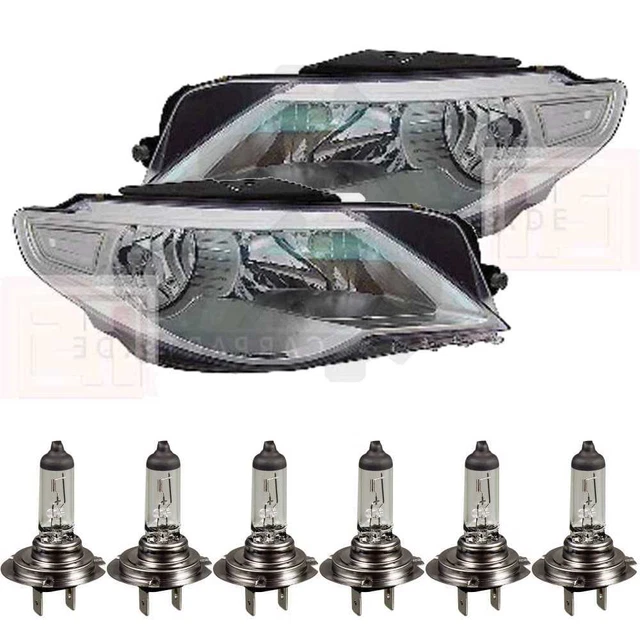 POUR A4 B8 11.2007-05.16 PHARE AVANT GAUCHE ÉLECTRIQUE + MOTEUR NOIR (H7/H7