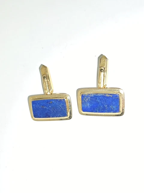 Paire De Boutons De Manchettes Plaqué Or – Début 1900, Vintage