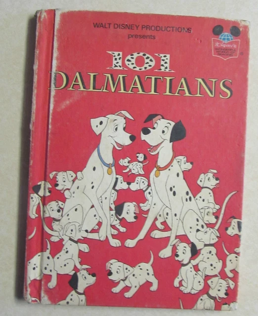 Vintage Walt Disney 101 Dalmations - Hardcover Book  - 1974 Random House