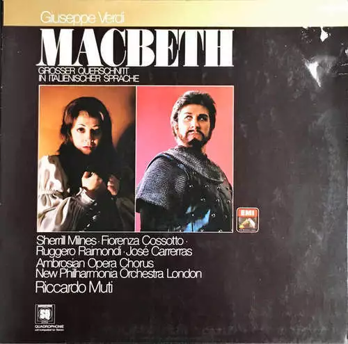Giuseppe Verdi, Sherrill Milnes, Fiorenza Cos LP Album Vinyl Scha