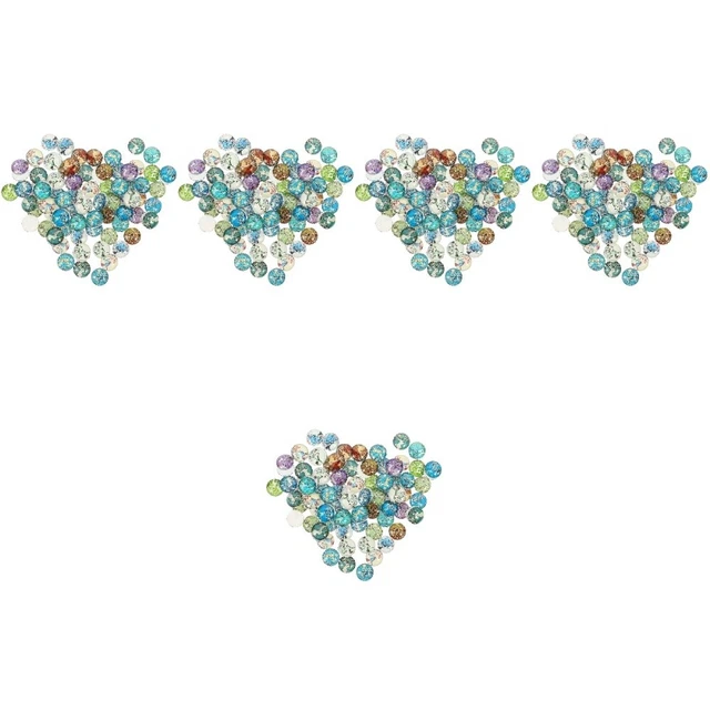 500 Pcs Leuchtender Edelstein-Patch Scrapbooking-Kuppel-Edelsteine Kuppel Runden