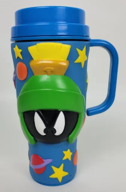Vintage Applause Looney Tunes Marvin Martian Cup Travel Mug Warner Bros 1998