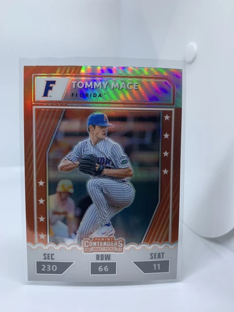 Tommy Mace - 2021 Panini Elite Extra Edition College Tickets Silver Prizm