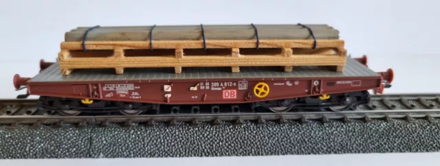 Märklin Schwerlast-Flachwagen Rlmmps 650 der DB 4-achsig  ähnlich 48757 ohne OVP