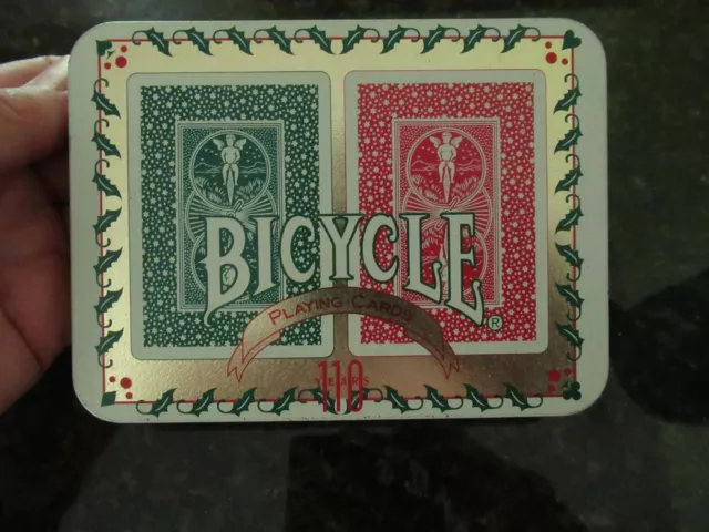 110 Year Anniversary Bicycle Playing Cards in Tin UNOPENED 2 Decks