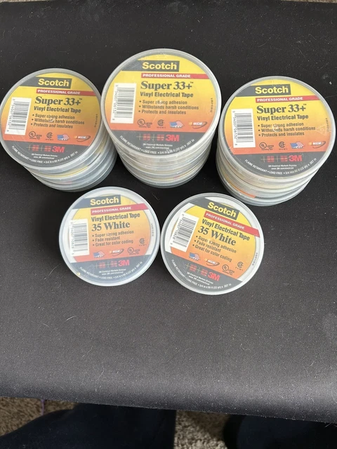 3M Scotch Super 33+ Vinyl Electrical Tape - 66ft. black and white