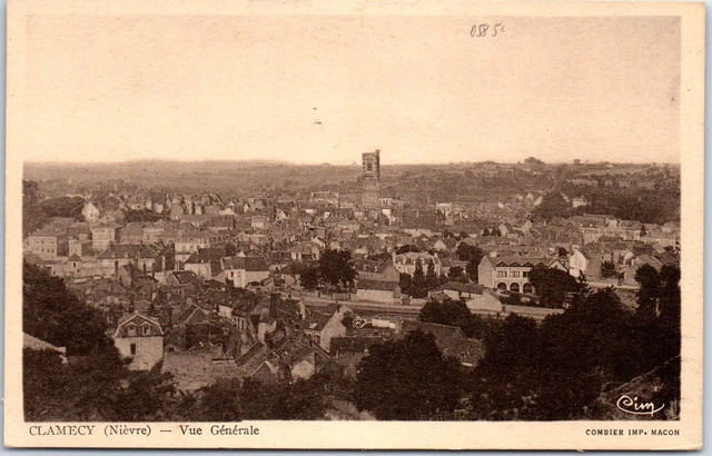58 CLAMECY - vue generale sur la ville -