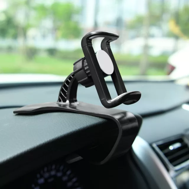 Stable 360° Car Dashboard Phone Clip Holder Mount Stand Cradle HUD Design Holder