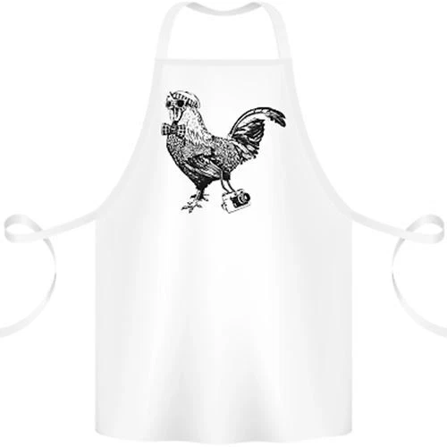Rooster Camera Photography Photographer Cotton Apron 100% Organic