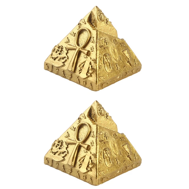 2 PCS Ornement Pyramide Statue De Pyramide Collection Enfant