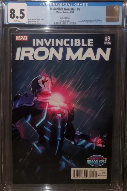 Invincible Iron Man #9 Cgc 8.5 Turcotte Variant! 1St Full App Of Riri Williams!!