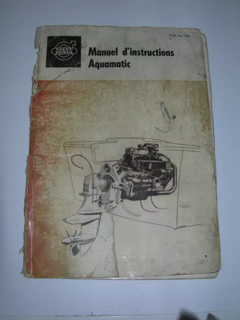 Manuale  Volvo Penta Motori  Marina 1961 MANUEL D,INSTRUCTIONS AQUAMATIC