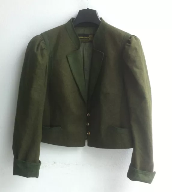 Damen Trachten Janker Jacke grün Gr. 42 v. Christa Moden