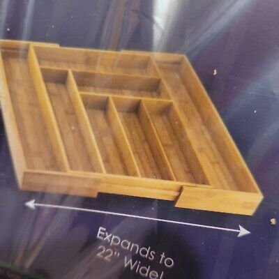 Organizador de cajón de utensilios expandible n.o 20-2043 totalmente bambú
