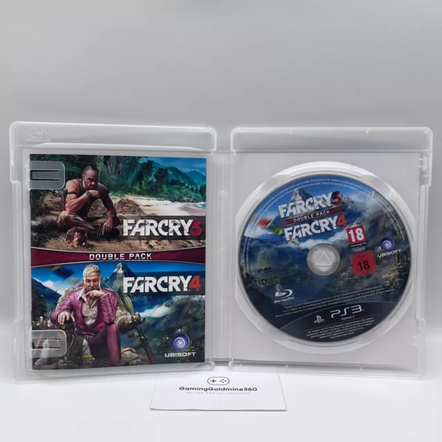 FarCry 3 + 4 DOUBLE PACK PS3 Italiano PAL Completo Ubisoft Sony PlayStation 3 3