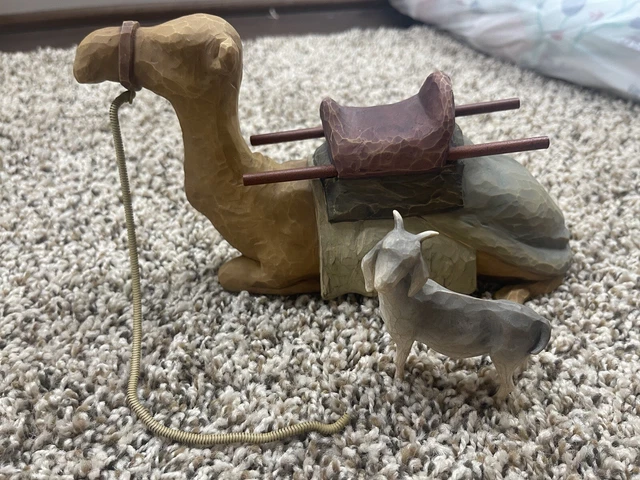 Willow Tree Nativity Stable Animals Camel And Goat