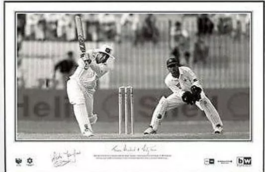 Mark Taylor Hand Signed Limited Edition 334 Print Certificate Bradman Waugh