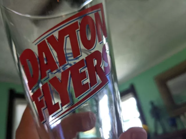 Dayton Flyers Bud Light Beer Mug Cup Ohio Archie Miller Iu Vtg Basketball Ad