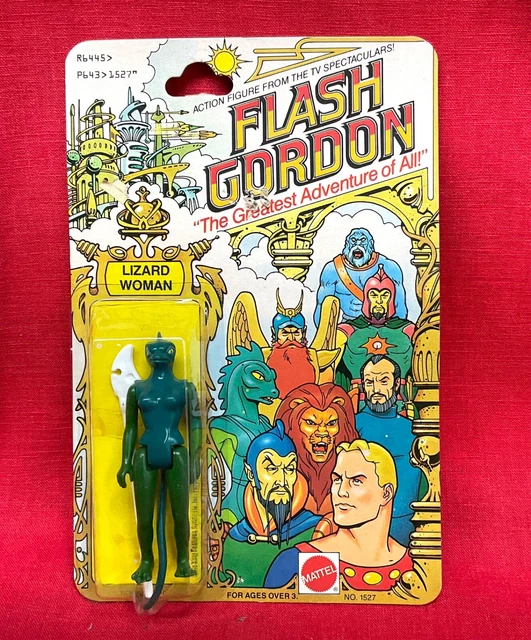 Vintage 1979 #1527 Mattel FLASH GORDON “LIZARD WOMAN” FIGURE Sealed on Card NIP Vintage 1979 #1527 Mattel FLASH GORDON “LIZARD WOMAN” FIGURE Sealed on Card NIP