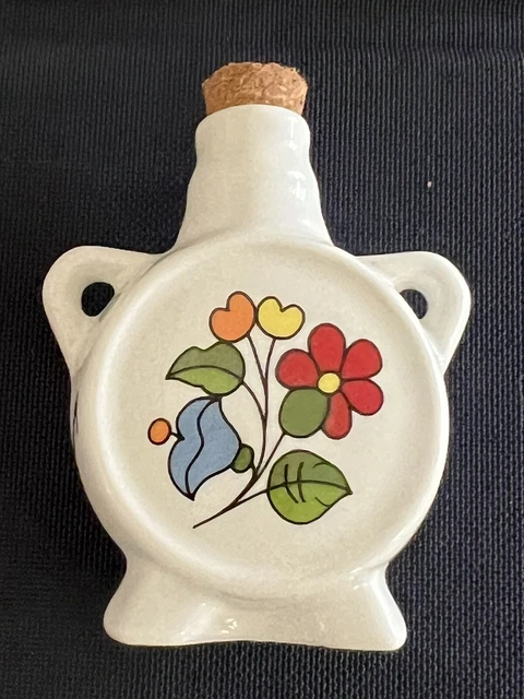 KALOCSA HUNGARY Hand Painted PORCELAIN Miniature Vase . Rare!