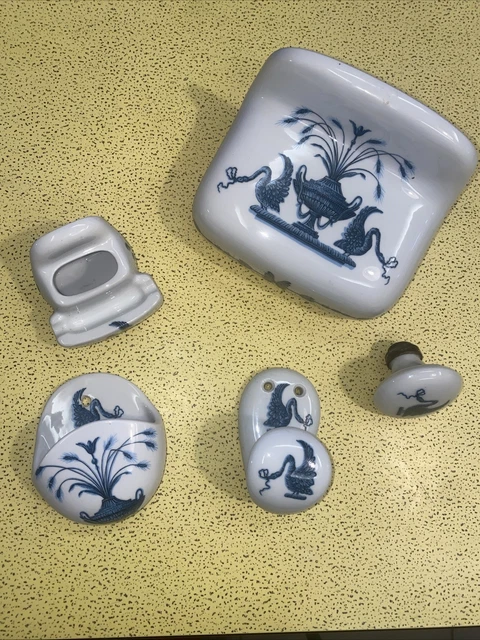 Ensemble De Salle De Bain Vintage - Doré, Laiton - Sans Marque