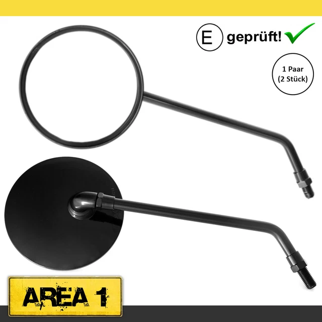 Rétroviseurs Gilera Runner 50-200 - Noir - Alliage Plastique - Filetage M8 - Paire Left/Right