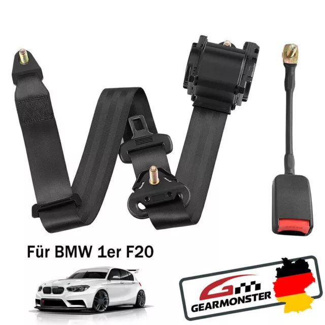 3 Punkt Automatikgurt Sicherheitsgurt Gurtpeitsche 373cm für BMW 1er F20 2010-19