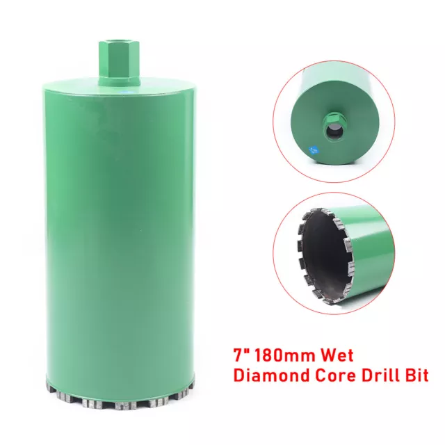 7 Inch Wet Diamond Core Drill Bit For Concrete Masonry American Thread Premium