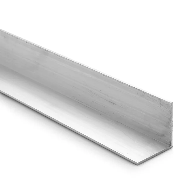 Equal Aluminium Angle 25 x 25 x 1.6mm - 1000mm Length Mill Finish 6063