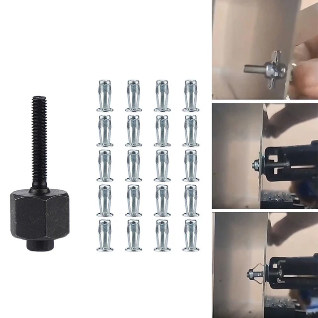 50-100 Pz Dado Rivetto In Acciaio Inox M3 M4 M5 M6 M8 M10 M12 Testa Piatta Corpo Tondo Zigrinato SS304 Tappo Rivnut Dadi Rivettati Filettati - Foto 9