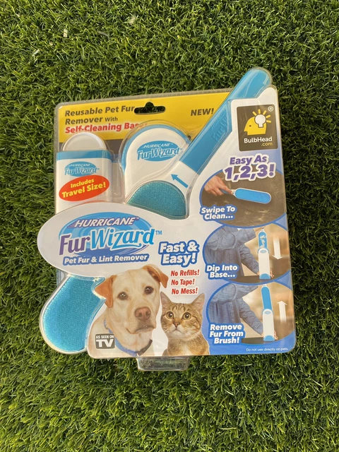 Bulbhead Hurricane Fur Wizard Pet Fur & Lint Remover NEW As Seen On TV Reusable