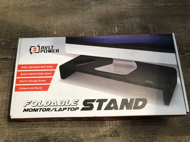 AVLT  Foldable Desktop Laptop Monitor Stand Riser w/ Anti-slip, Width Adjustable