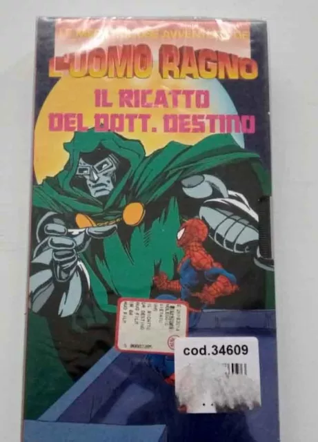 Videocassetta Vhs  L'uomo Ragno -Il Ricatto Del Dr. Destino-  Marvel Supereroi