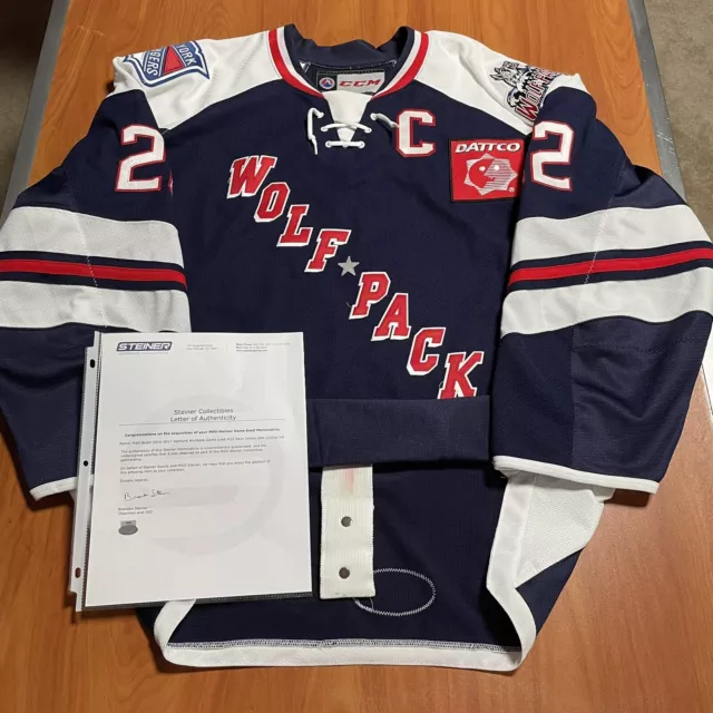 SP Authentic Hartford Wolf Pack AHL Hockey Jersey New York Rangers Gray  Grey 48