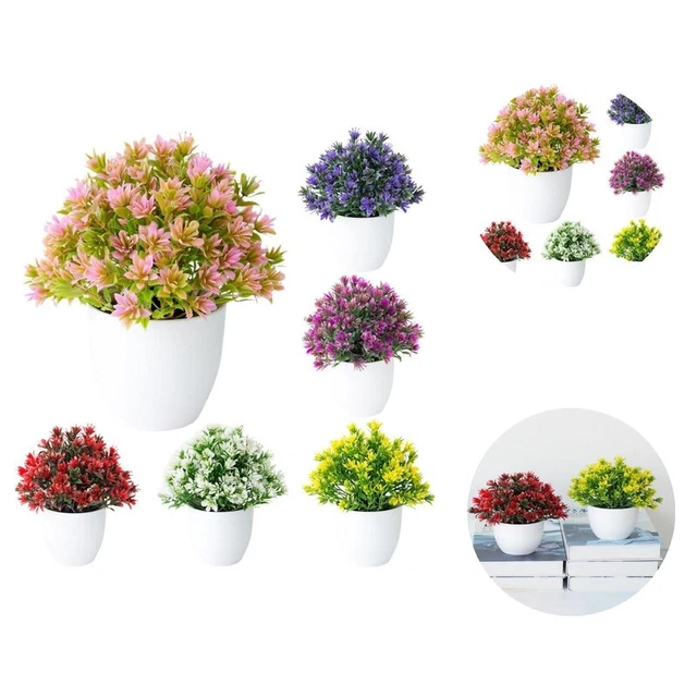 Simulación planta en maceta vivo escritorio bonito decorativo bonsái