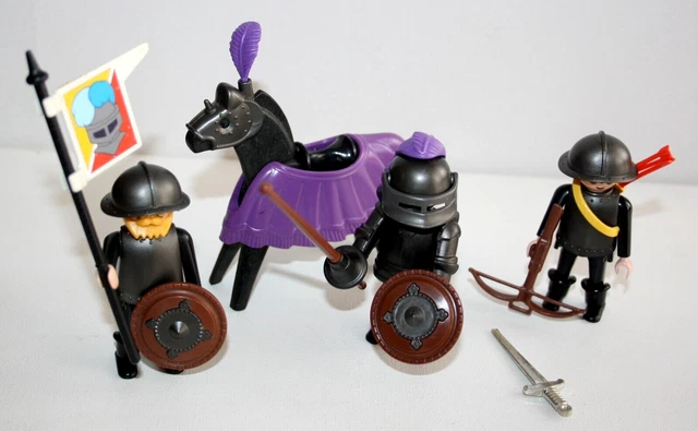 PLAYMOBIL * MOYEN-AGE * Parure Armure pour Cheval Vert Chevalier
