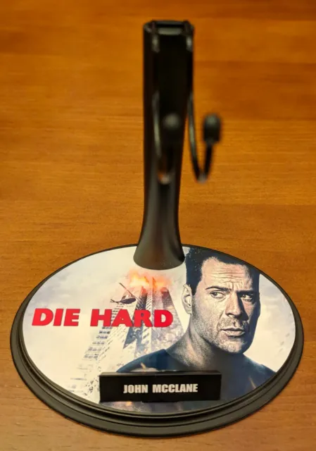 John Mcclane - Bruce Willis - Die Hard - Base Stand Custom 1/6 - For Hot Toys 2