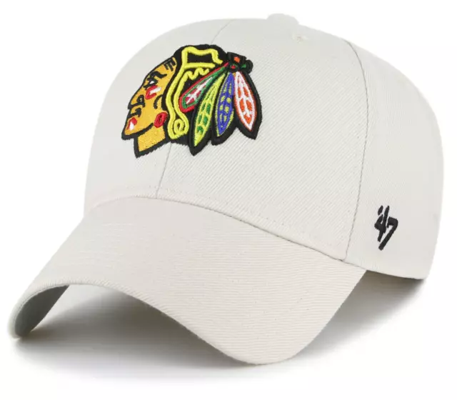 Chicago Blackhawks 47 Brand MVP Bone NHL Team Cap