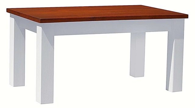COUCHTISCH Tisch MASSIV KIEFER HOLZ weiß - NEU VERSCHIEDENEN GRÖSSEN