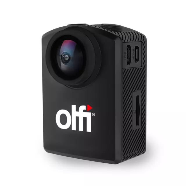 Olfi one.five Black Waterproof 4K HDR Action Camera