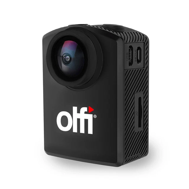 Olfi one.five Black Waterproof 4K HDR Action Camera