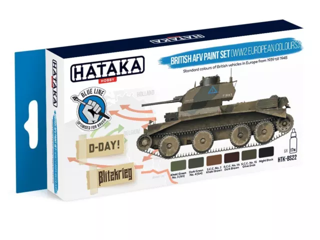 Britannique Afv Ensemble Peinture Hataka HTK-BS22