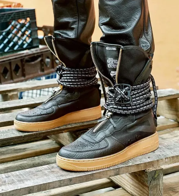 NIKE SF AIR Force 1 High Trainers AF1 Black Gum Size UK 9 EU 44 US 10 289.00 PicClick UK